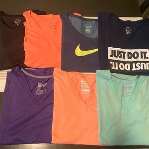Lot of 7 Women’s Nike Shirts Size Medium